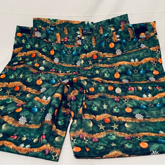 Life of the party men Christmas pants size XXL 2 front pocket’s length 34 inches - Picture 5 of 8